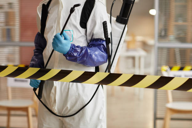 Professional Biohazard Cleanup technician working in Lincoln Park, NJ